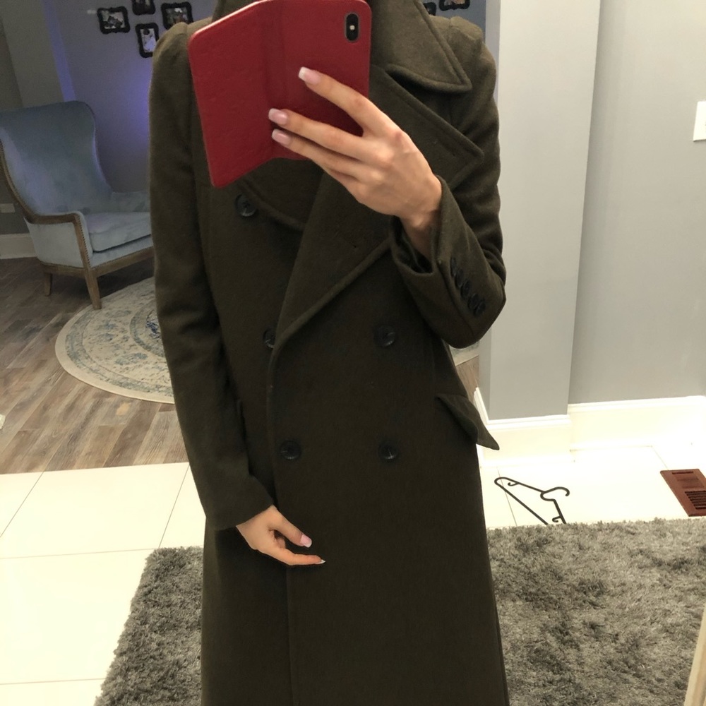 Army green bcbg coat